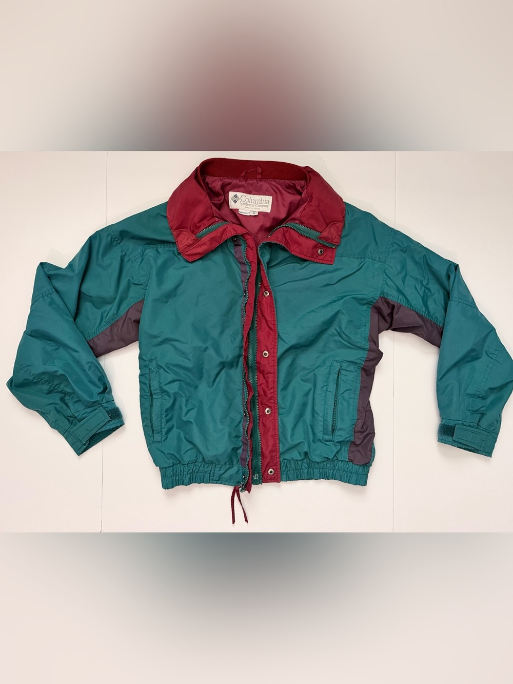 Columbia Vintage Teal and Burgundy Bugaboo Interchange Jacket Men’s medium